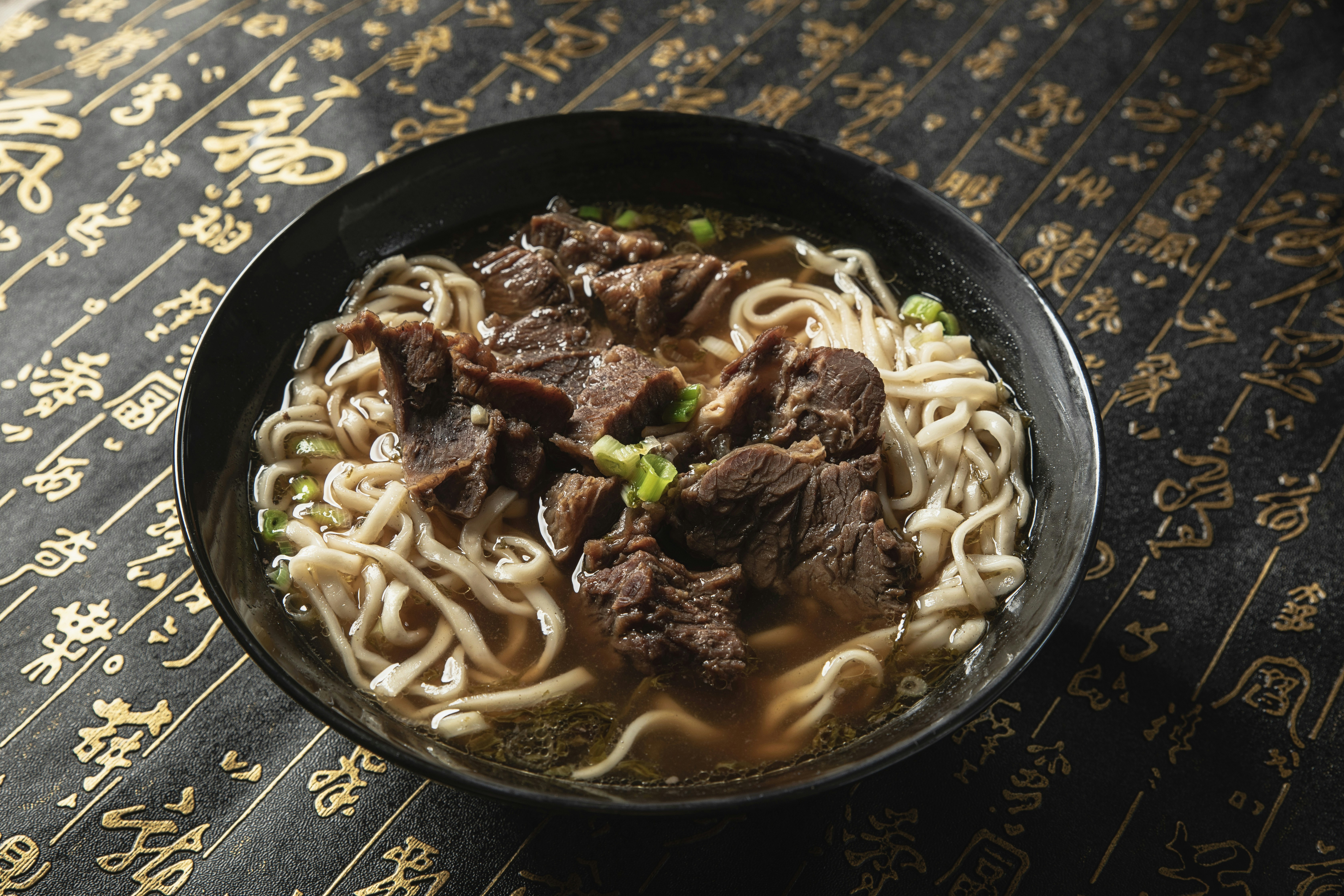 a bowl of noodle soup