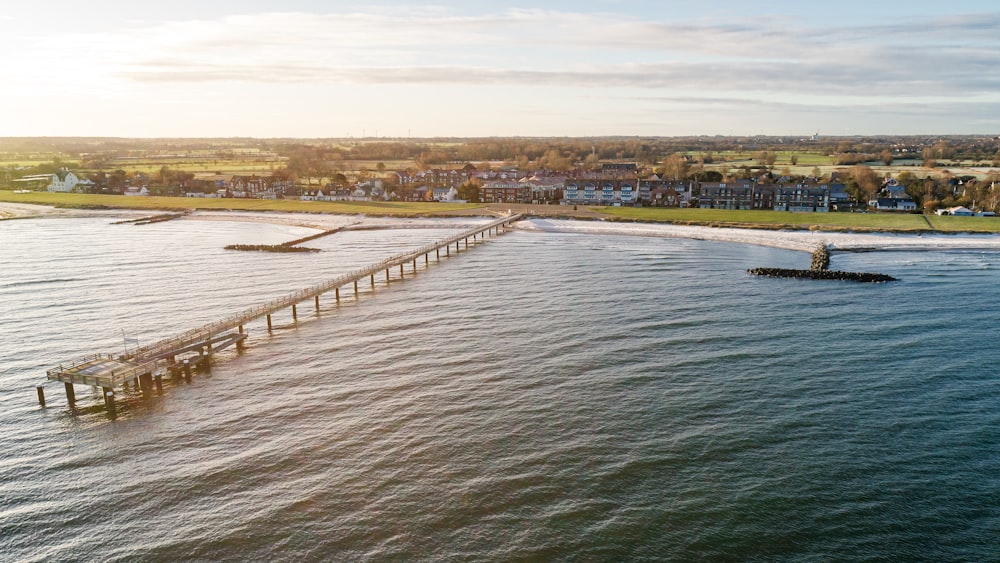 a dock over a body of water