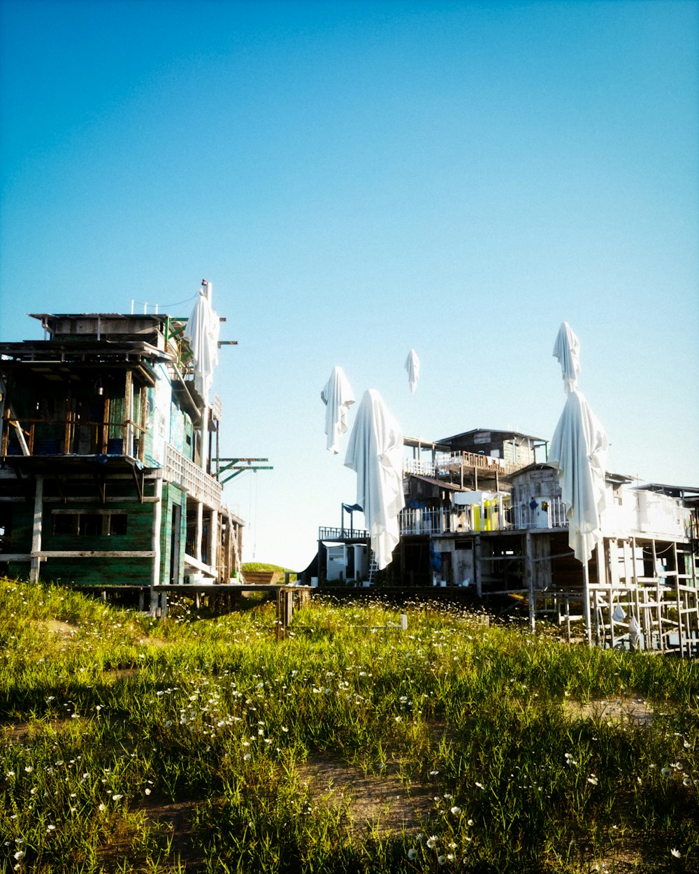 a row of buildings