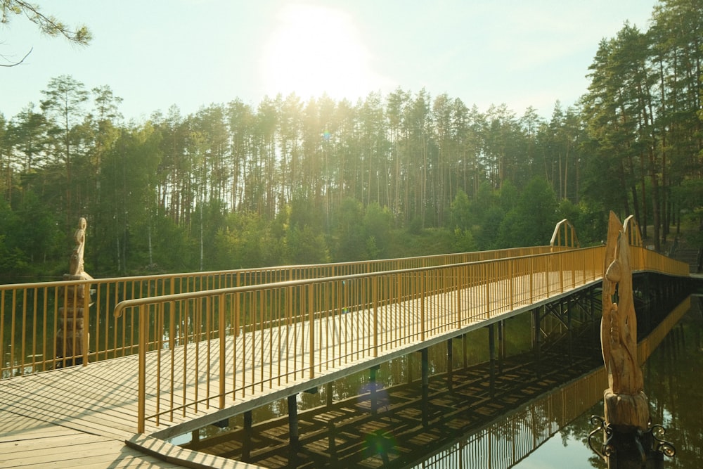 a bridge over a river