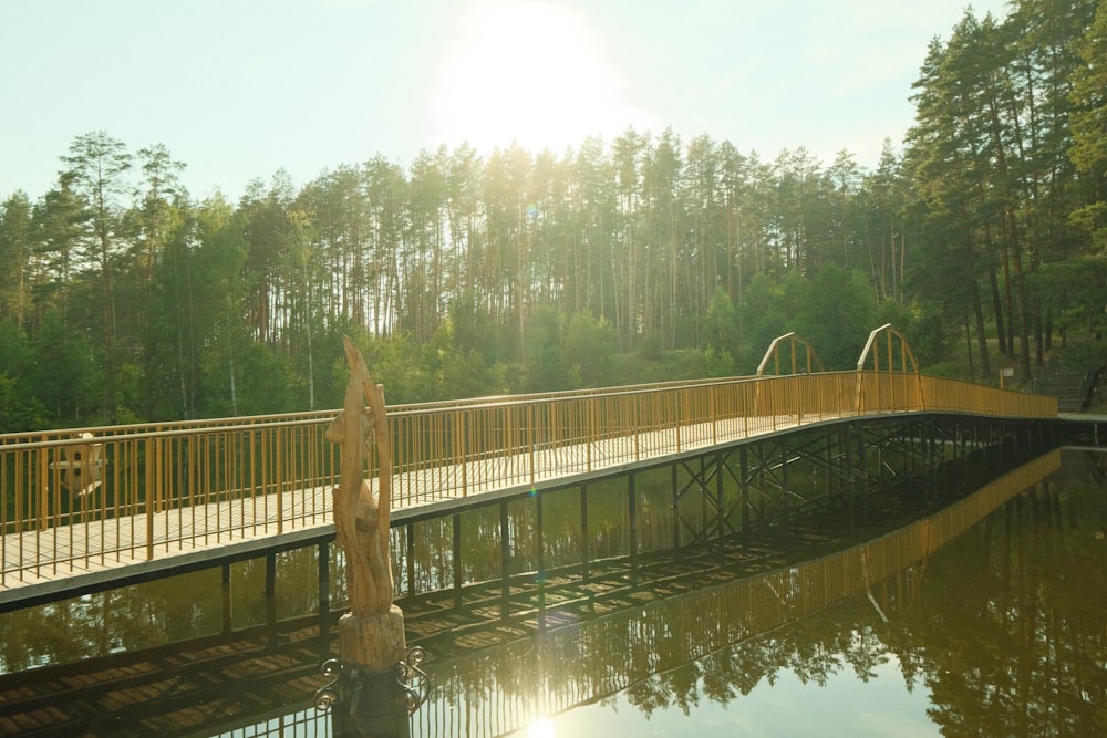 a bridge over a body of water