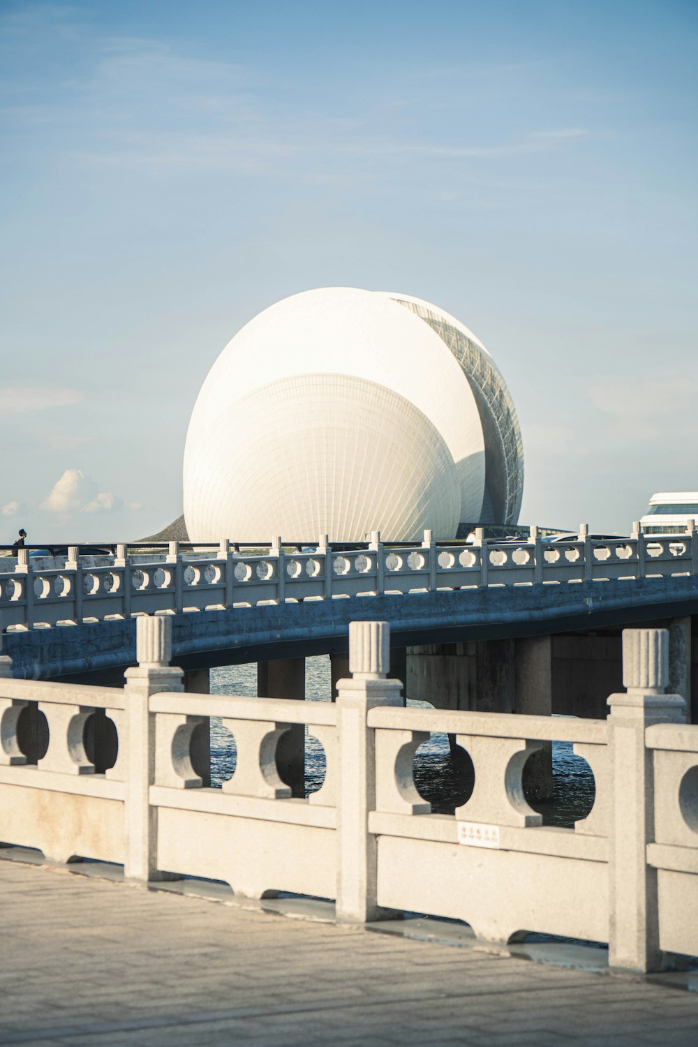 a bridge with a dome on top