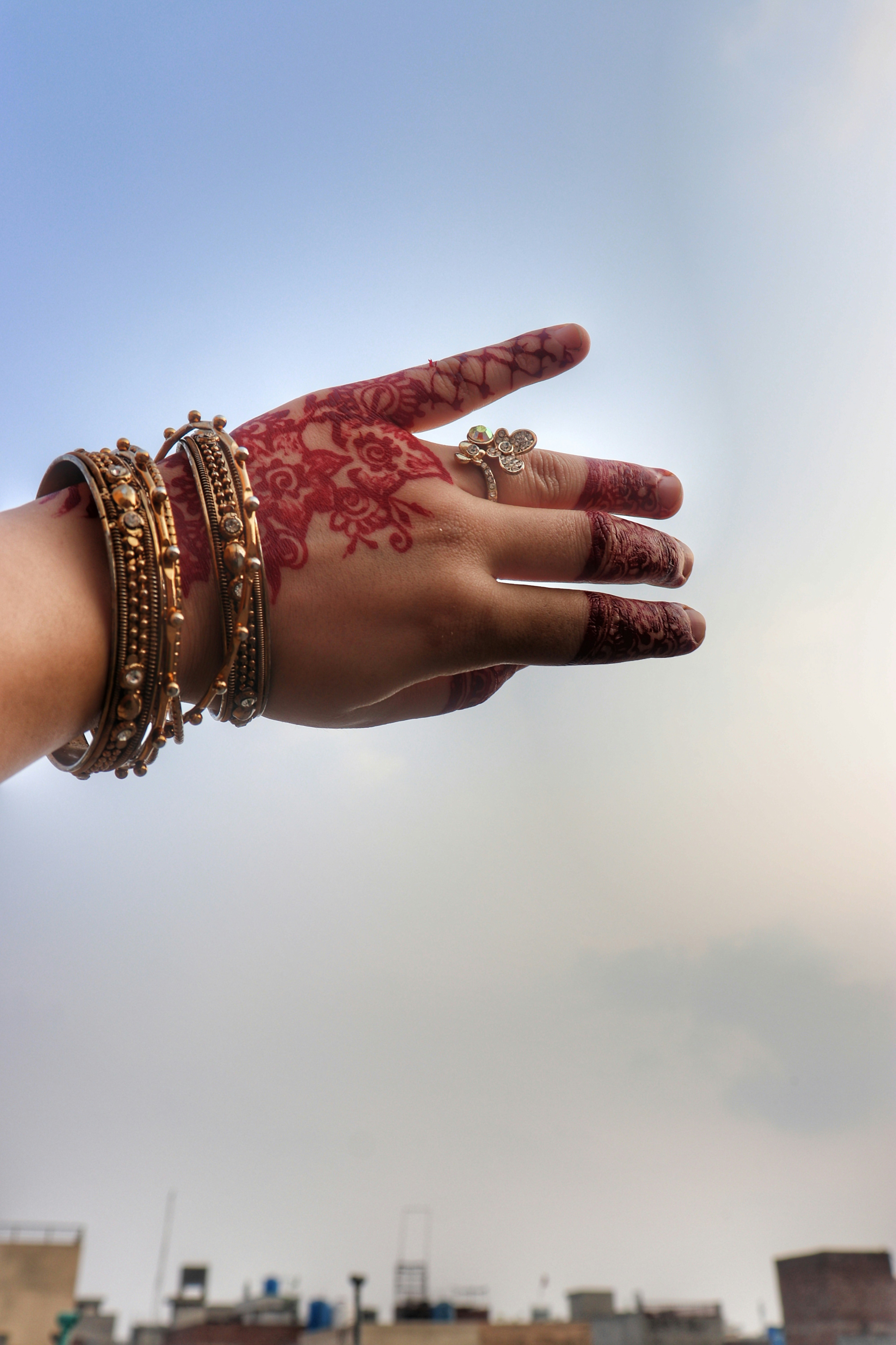 a hand with a ring on it