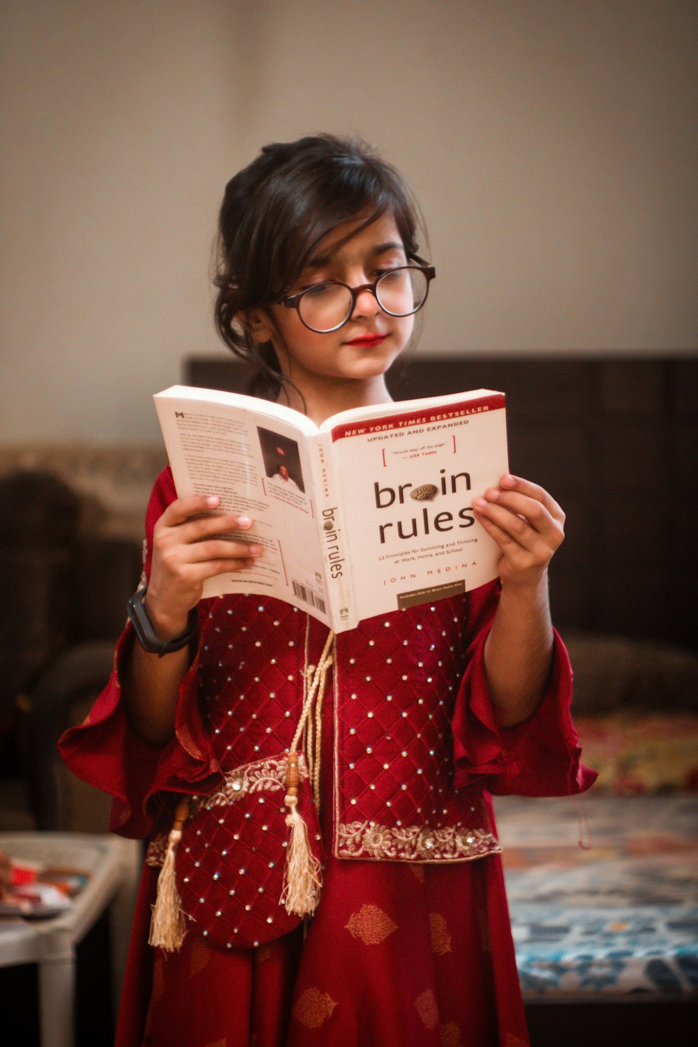 a person holding a book