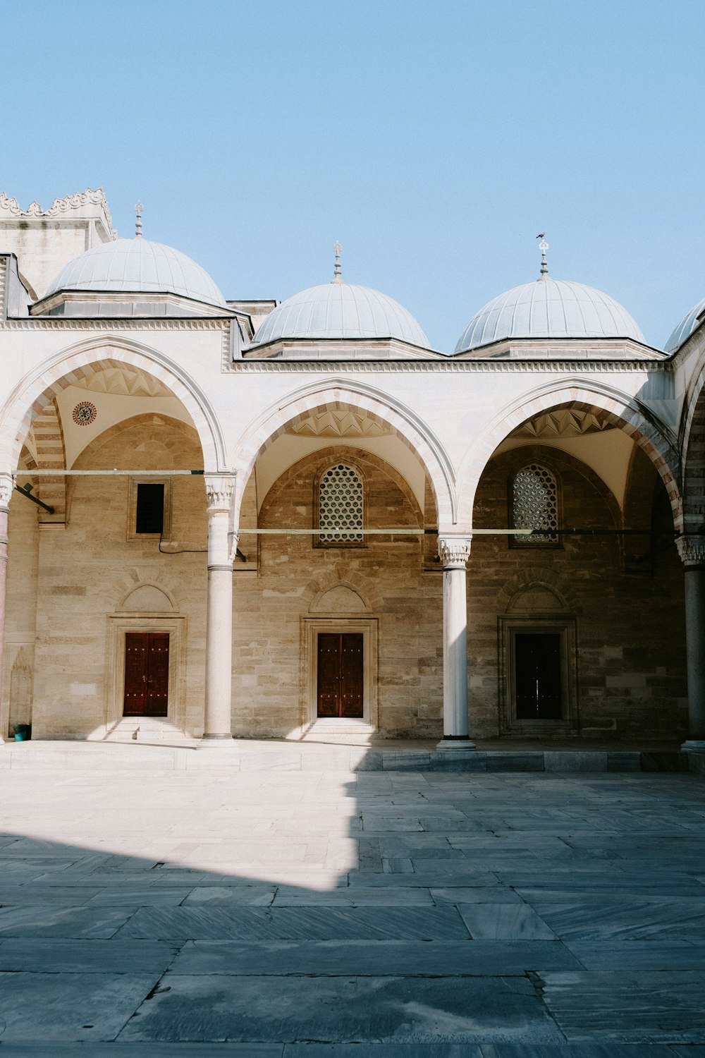 a building with a large courtyard