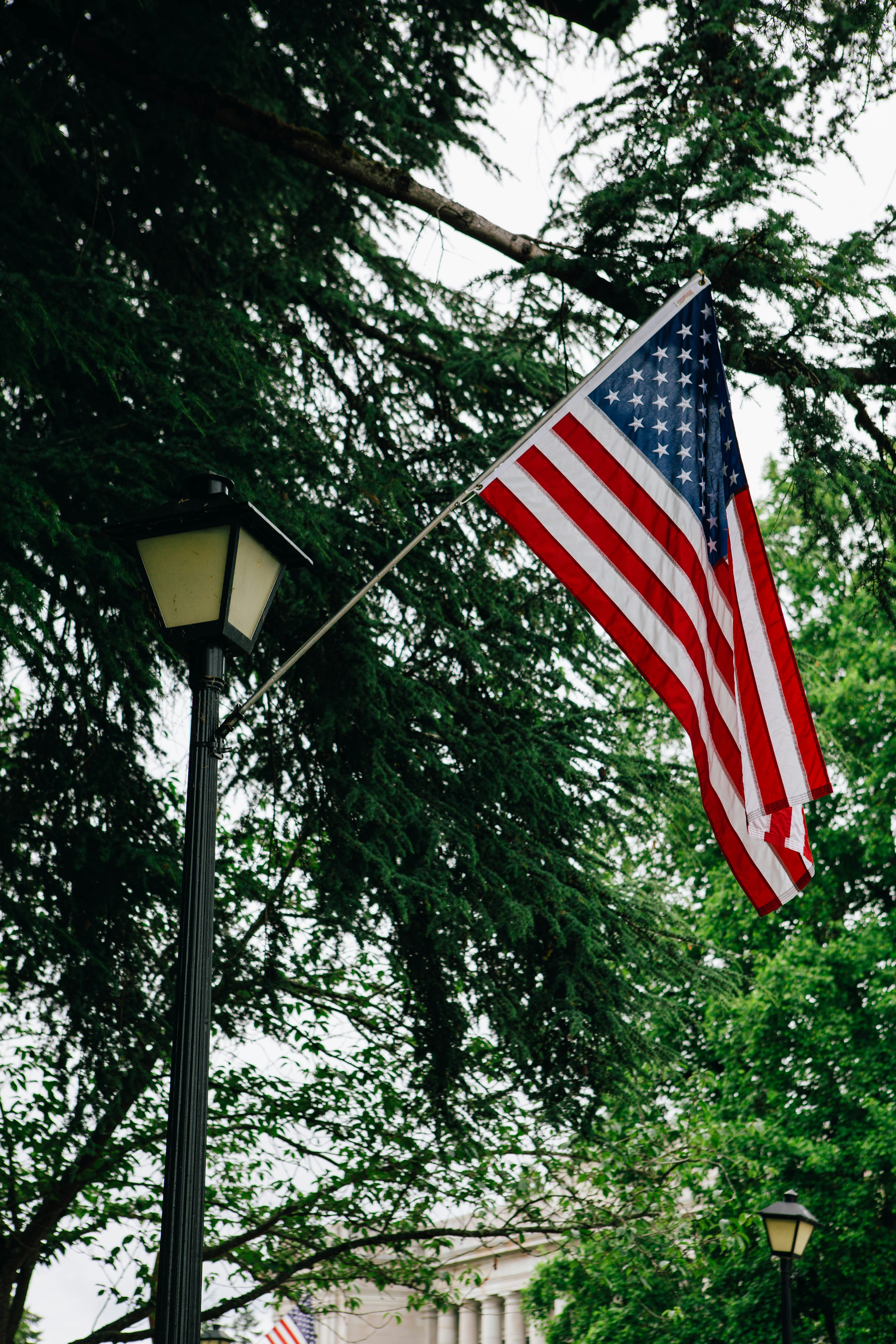 a flag on a flagpole