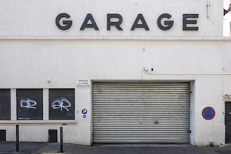 a building with a sign on it