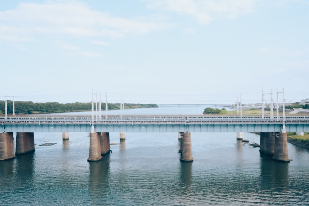 a bridge over a river