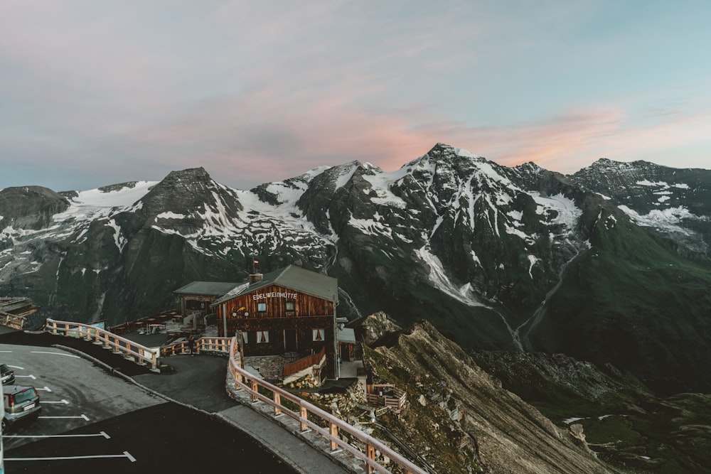 a building on a mountain