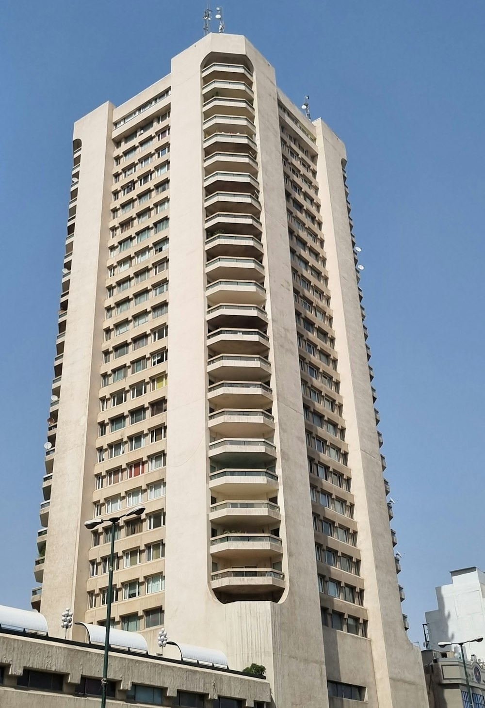 a tall building with many windows