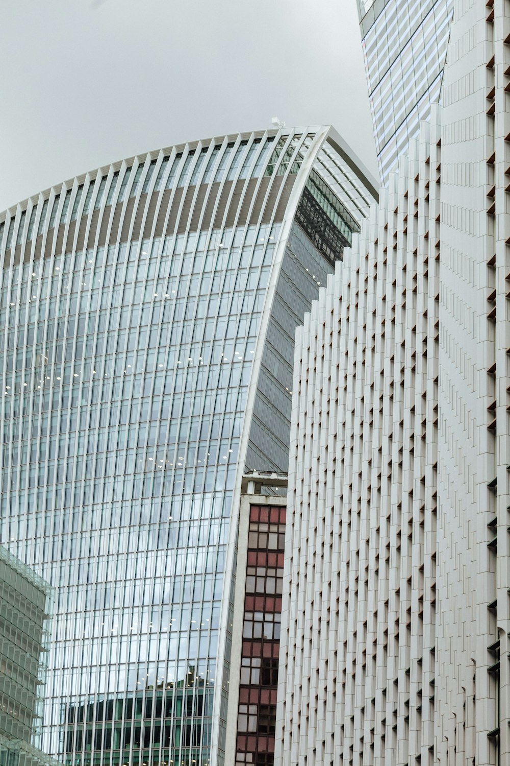 a tall building with glass windows