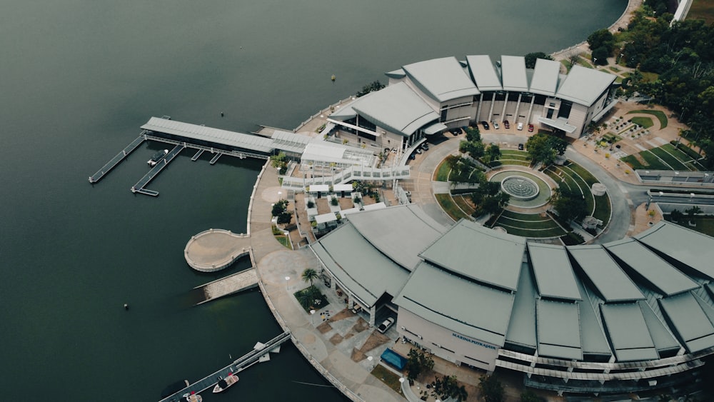 a building on the water