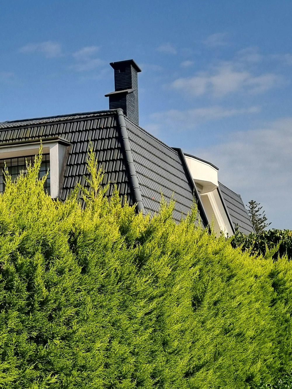 a house with a chimney