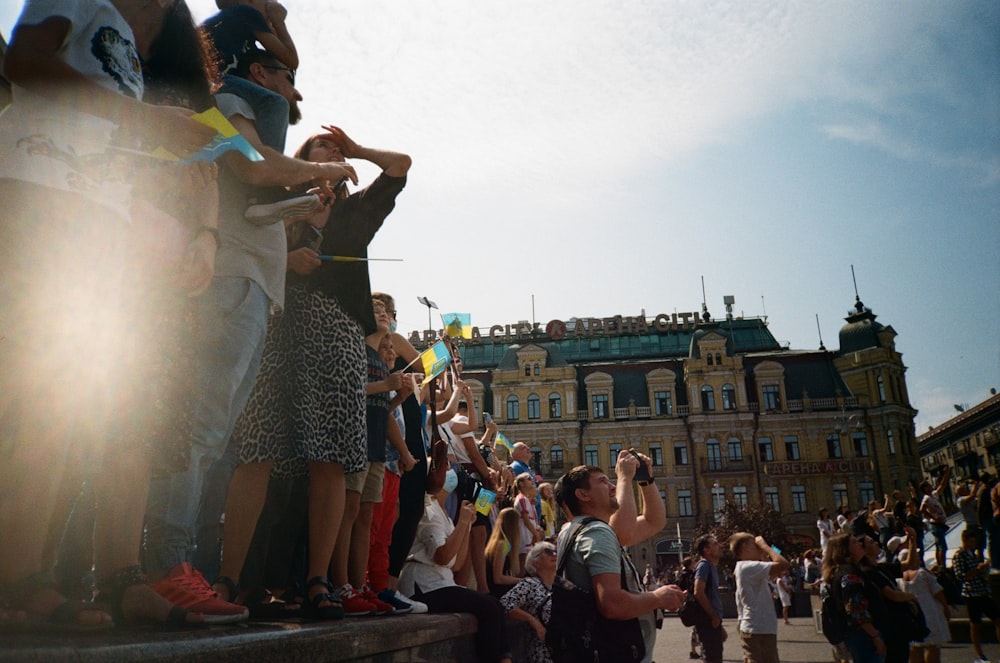 a group of people dancing