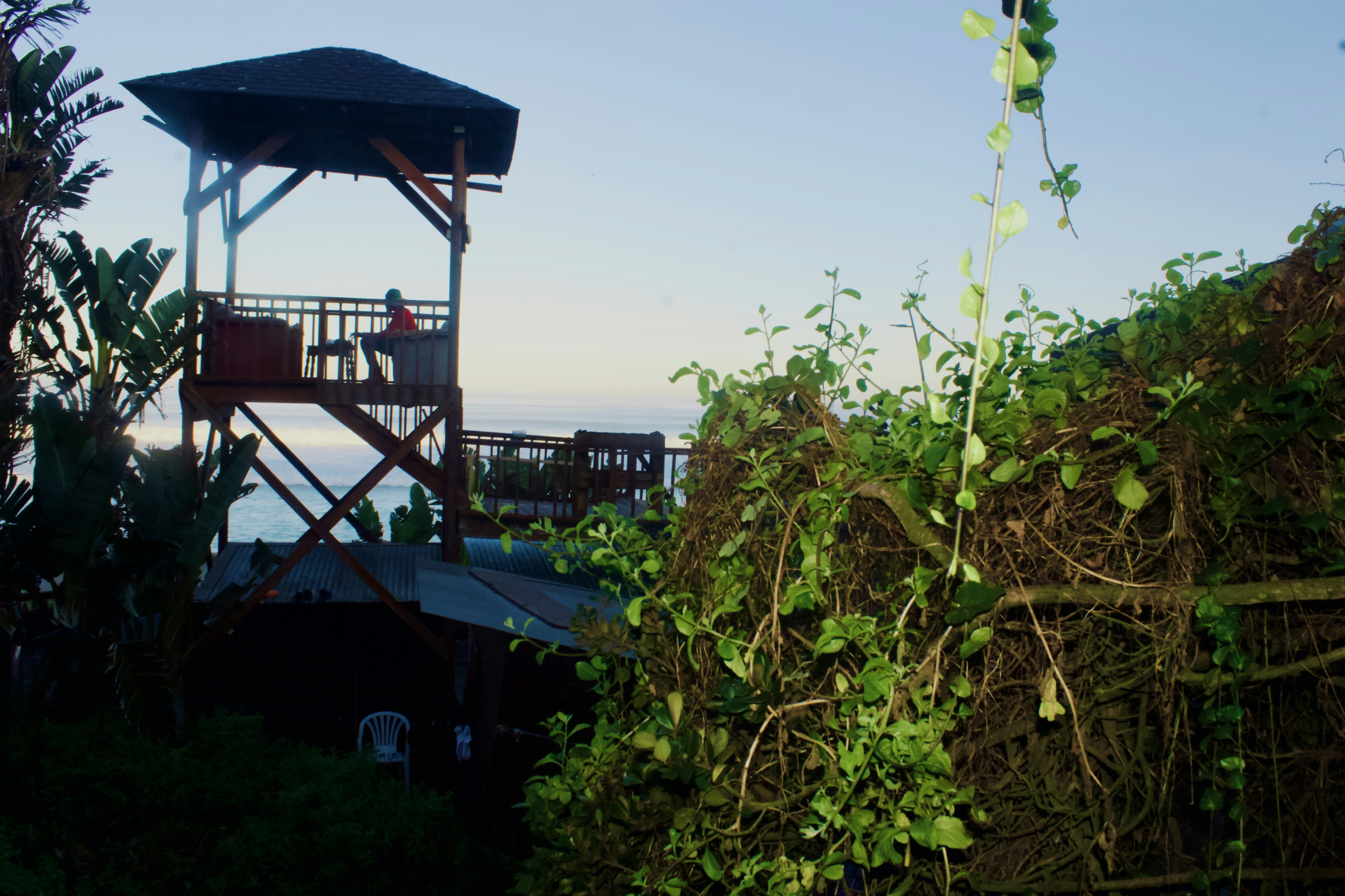 a person sitting on a bench