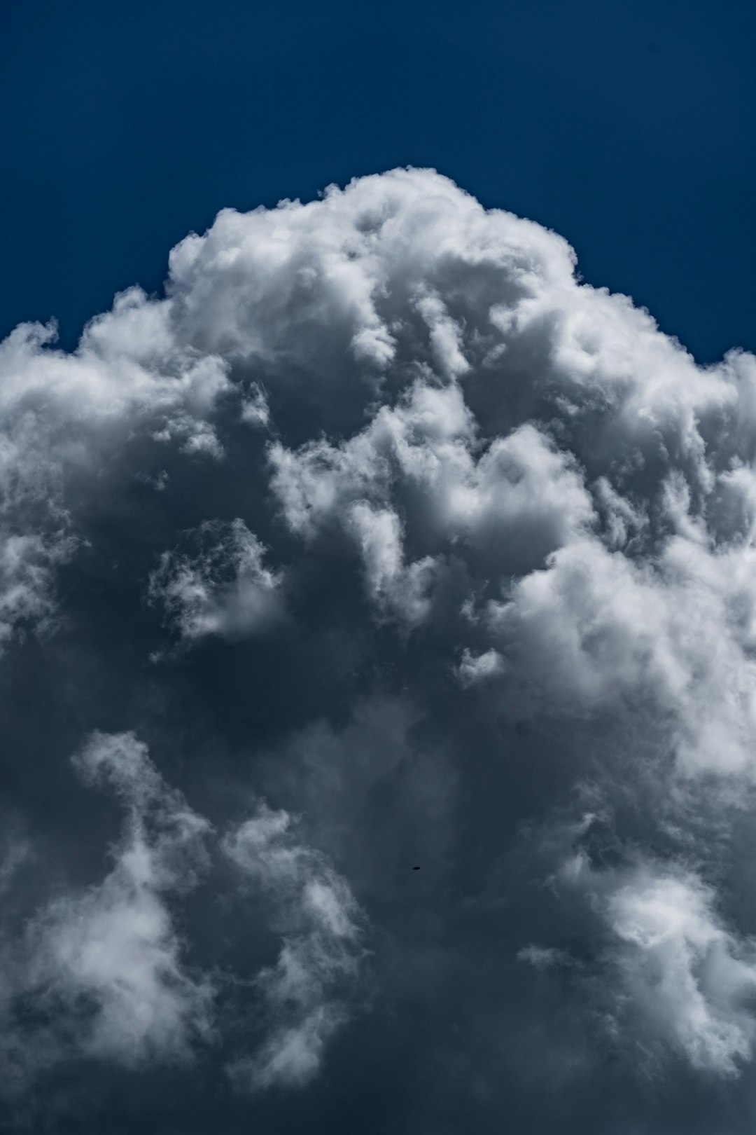 a large cloud in the sky