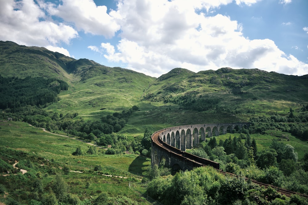 a bridge over a river