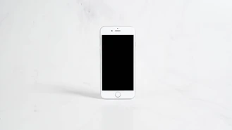 a white cell phone