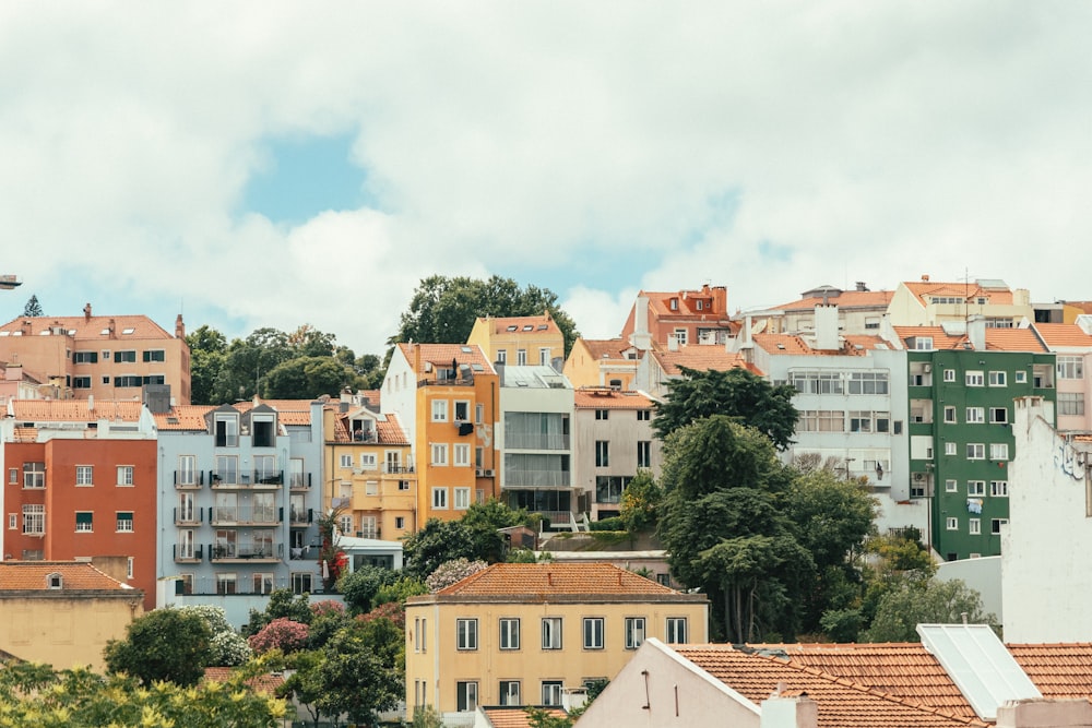 a group of buildings