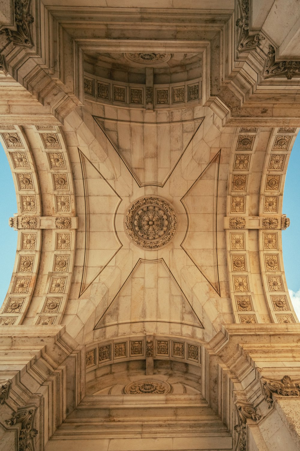 a large ornate building with a staircase