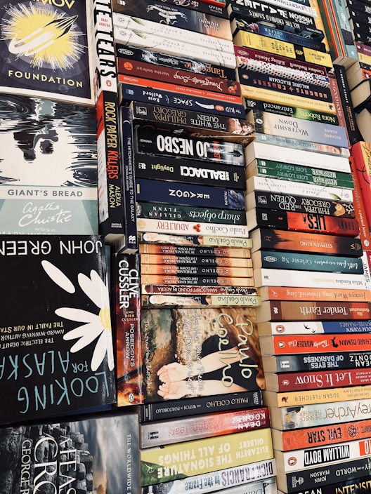 An engaging image showcasing a collection of e-books.