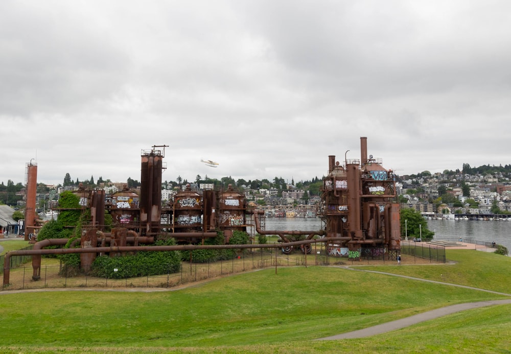 a large building with Gas Works Park