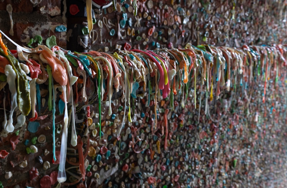 a large group of colorful wires