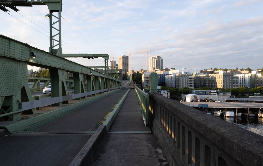 a bridge over a river