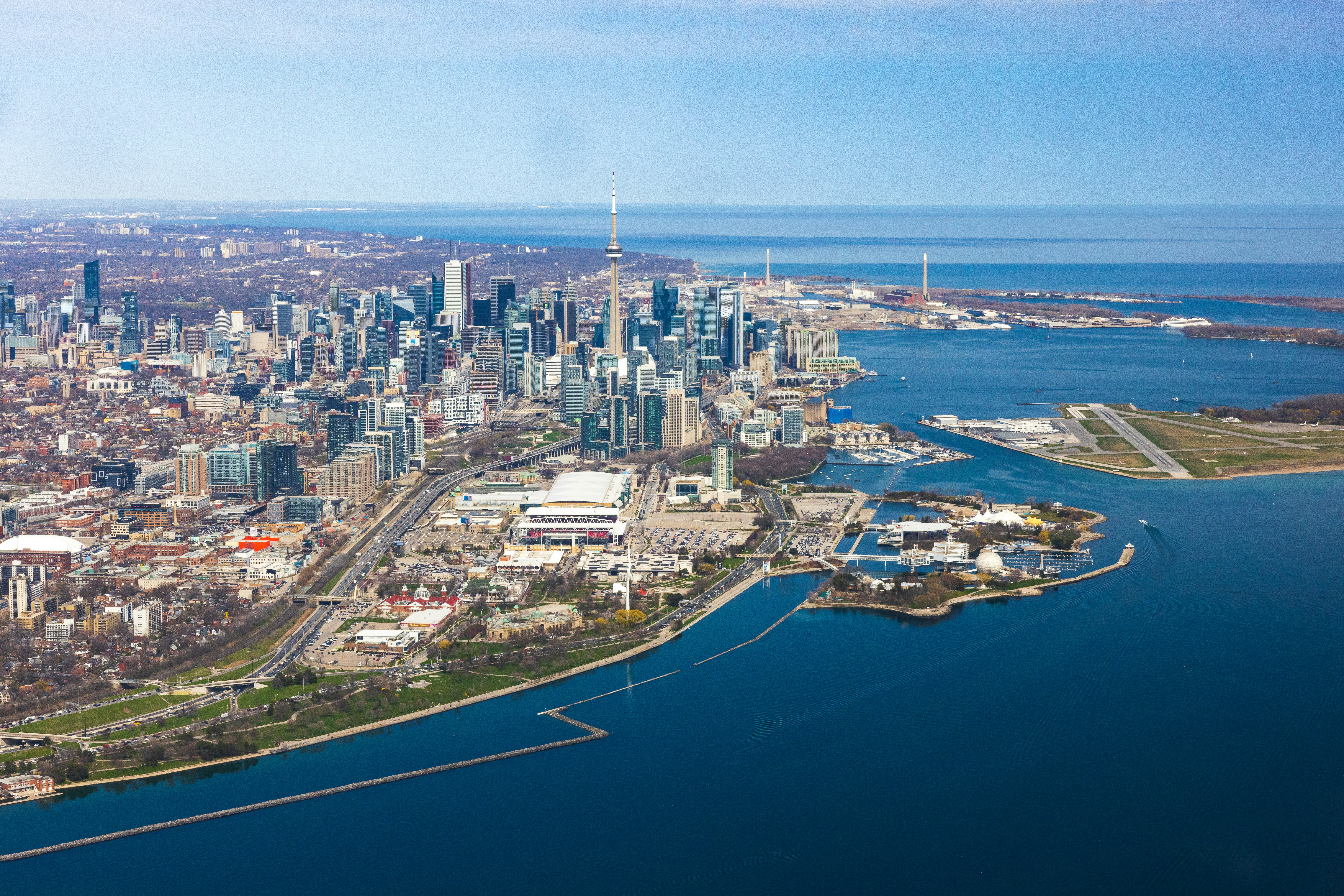 a city next to the water