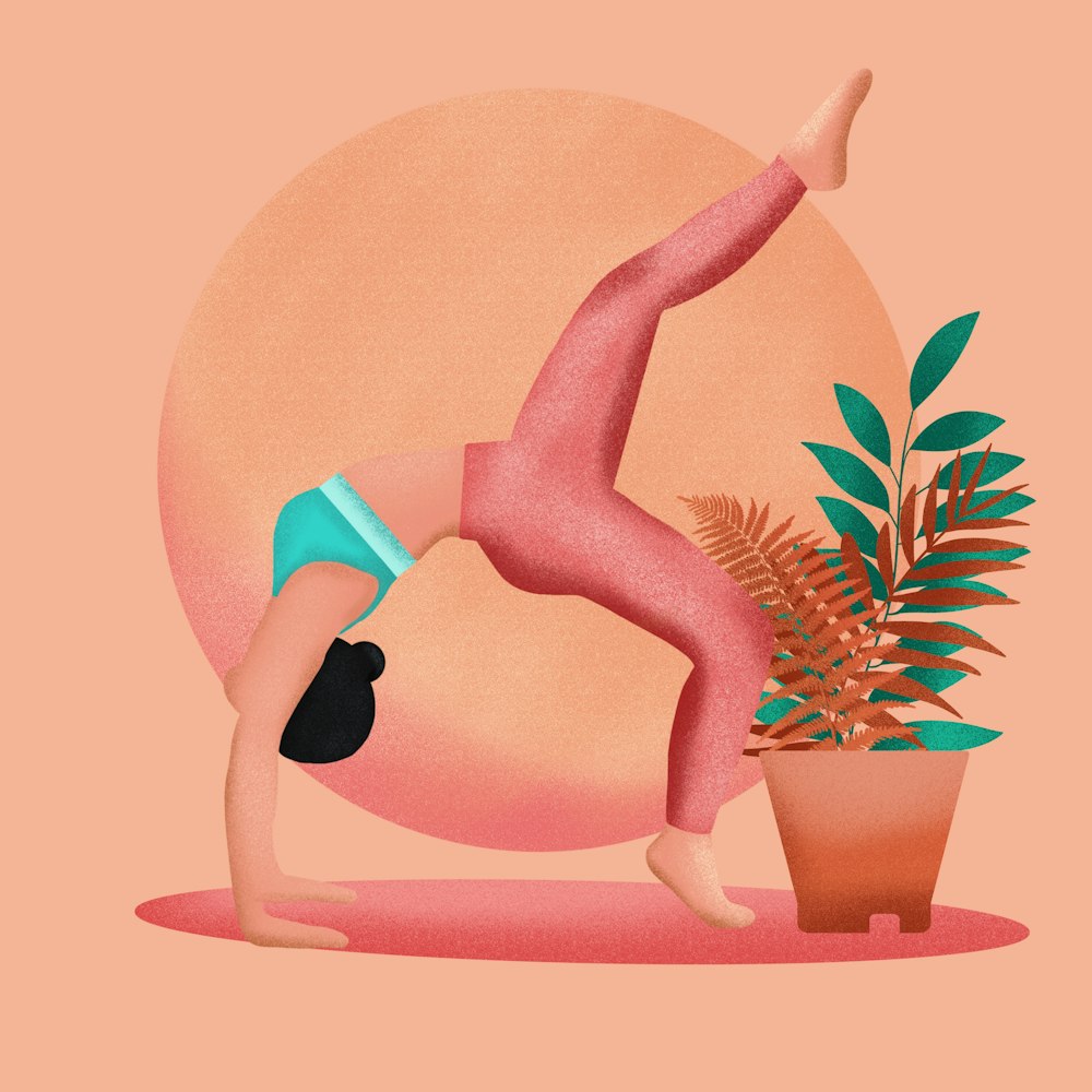 a person in a yoga pose