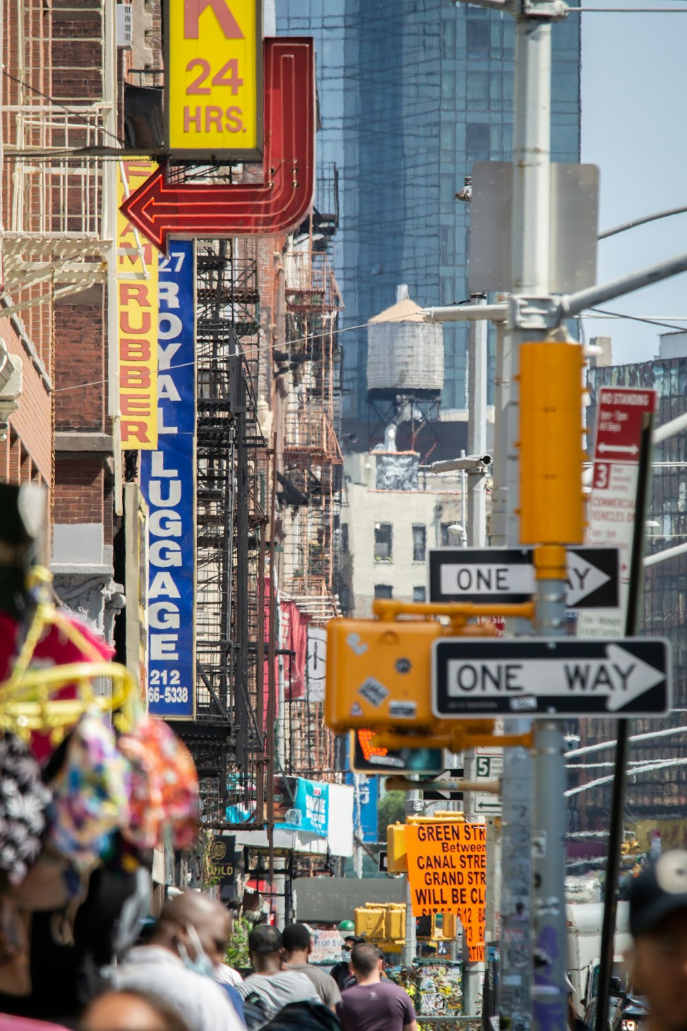 a busy city street