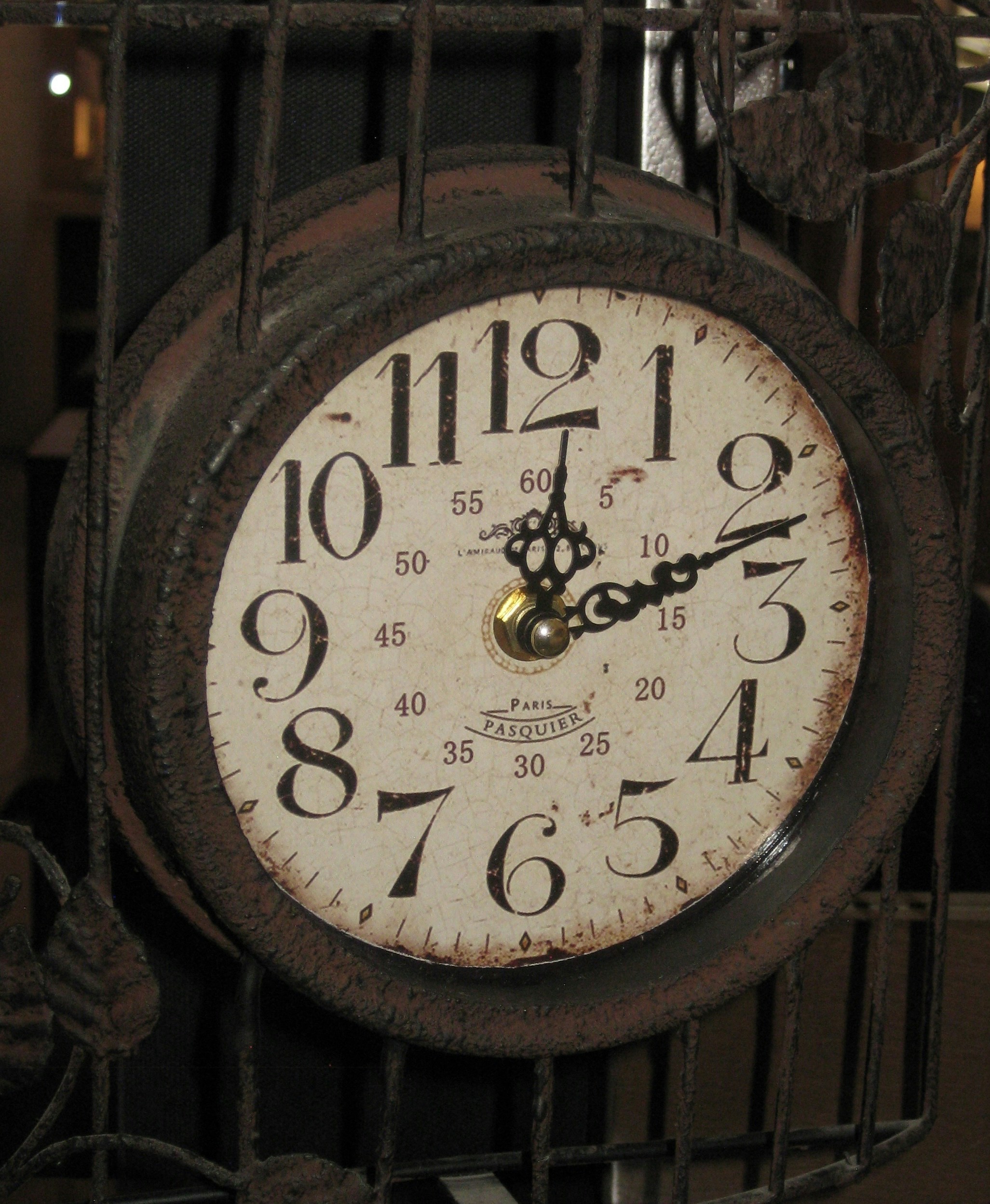 a clock on a wall