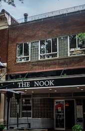 the front of a building