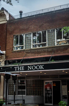 the front of a building