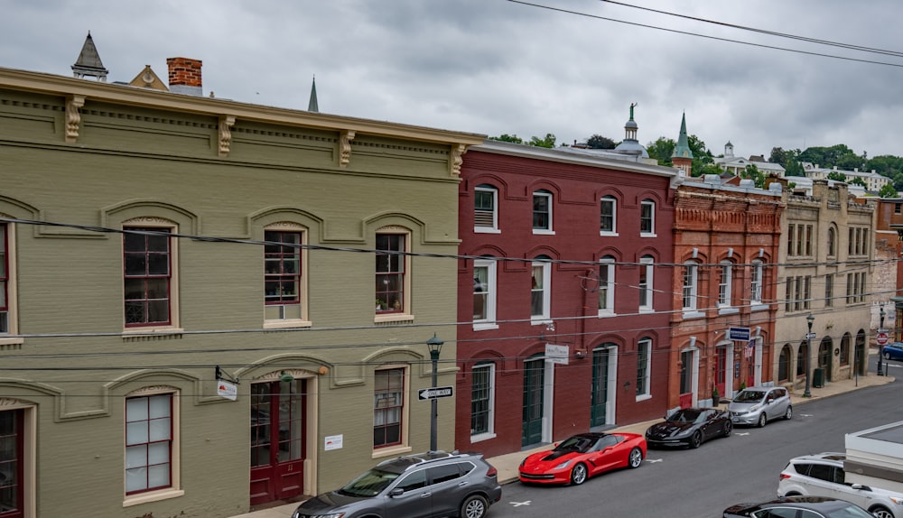 a row of buildings