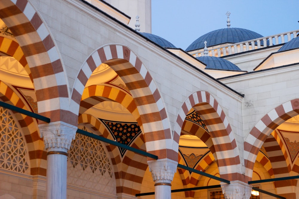 a building with arched windows