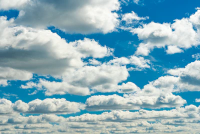 white clouds in the sky