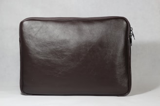 a black leather case