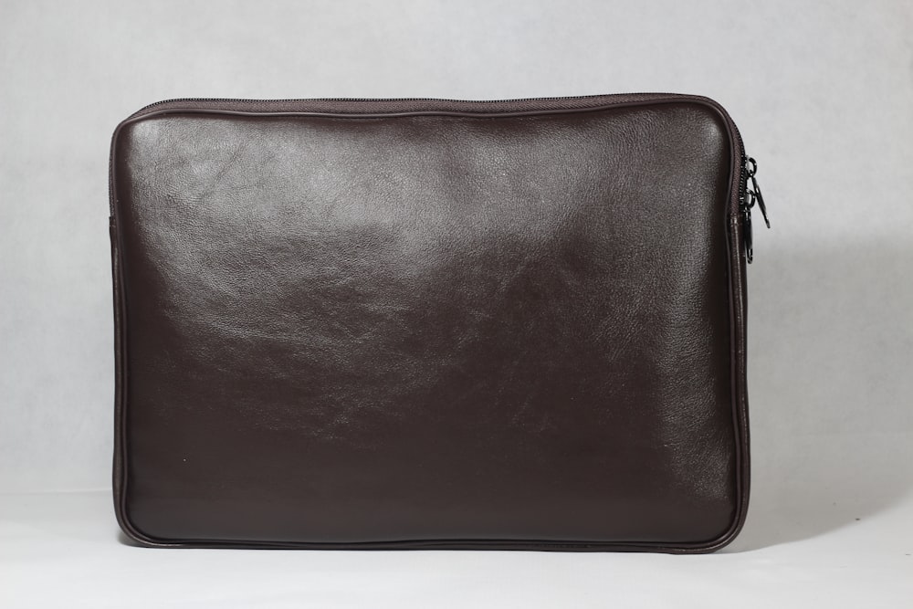 a black leather case