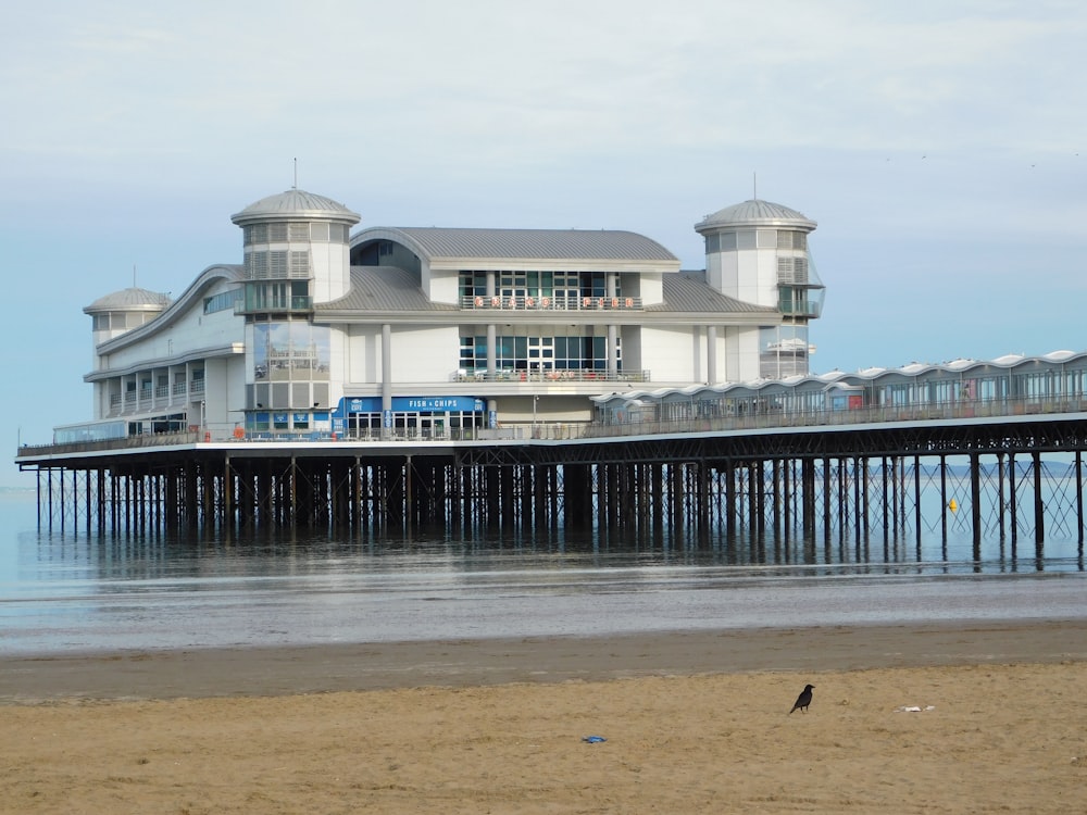 a building on a pier