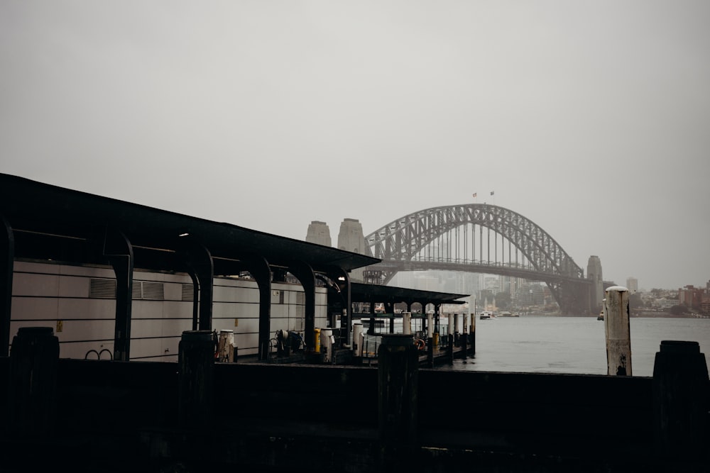 a bridge over water