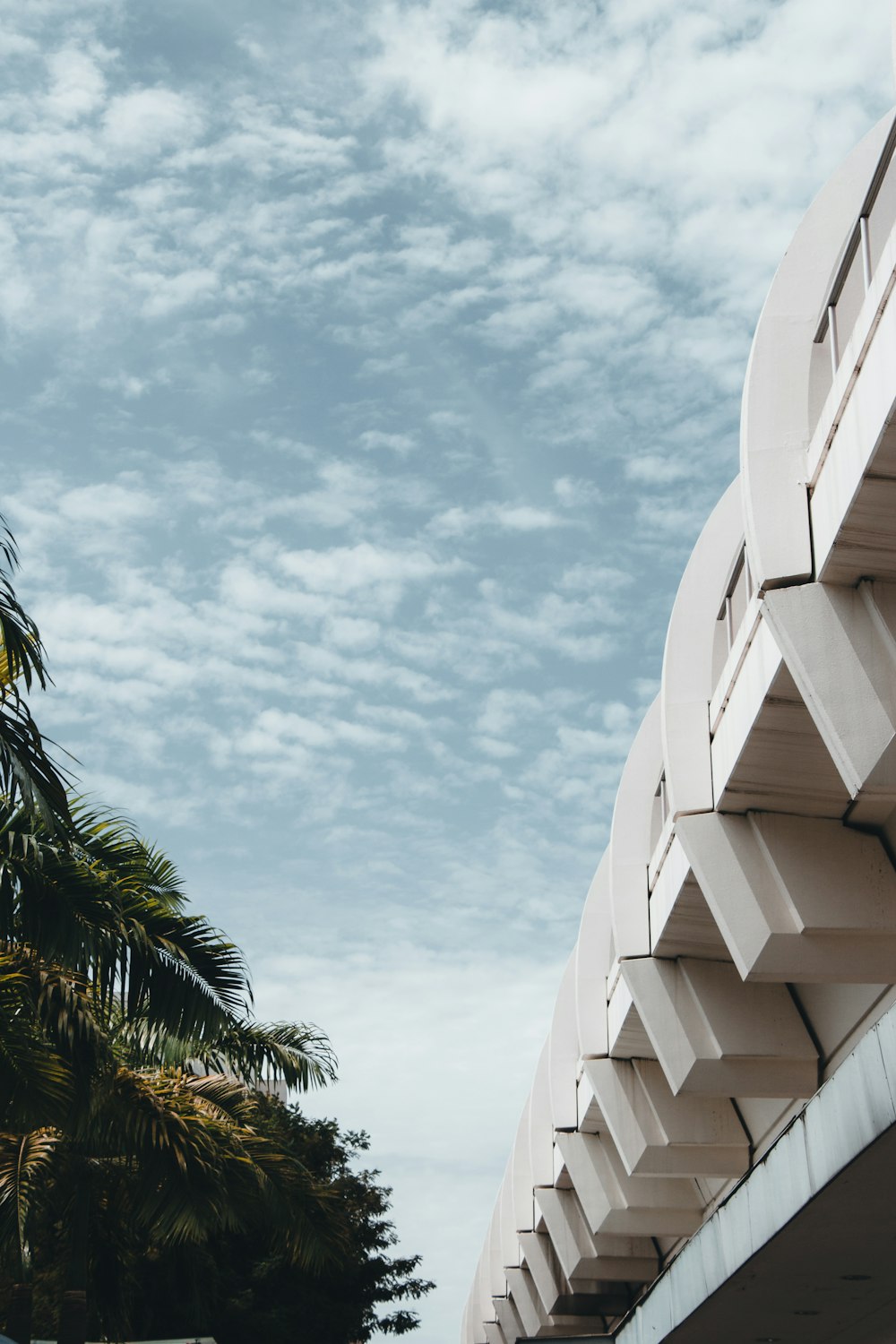 a building with a tree in the front