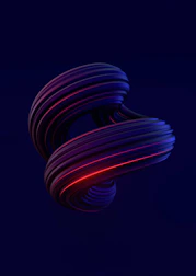 A futuristic 3D model rotating on screen with detailed textures and lighting.