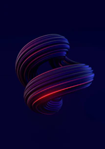 Futuristic 3D animation of a product rotating smoothly with glowing cyan highlights.