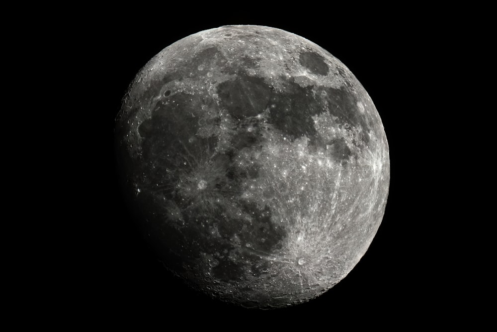 a close up of the moon