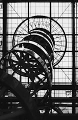 a large metal structure