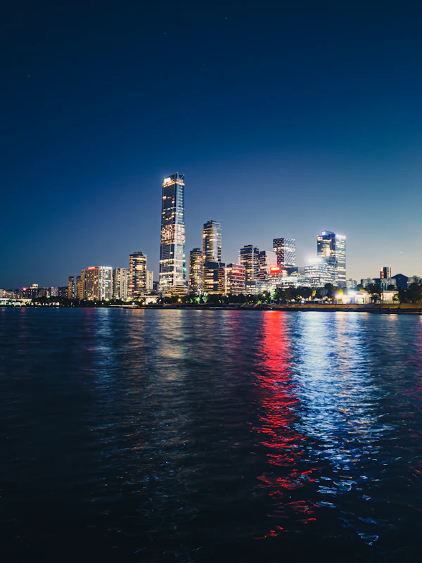 Shenzhen city skyline at night