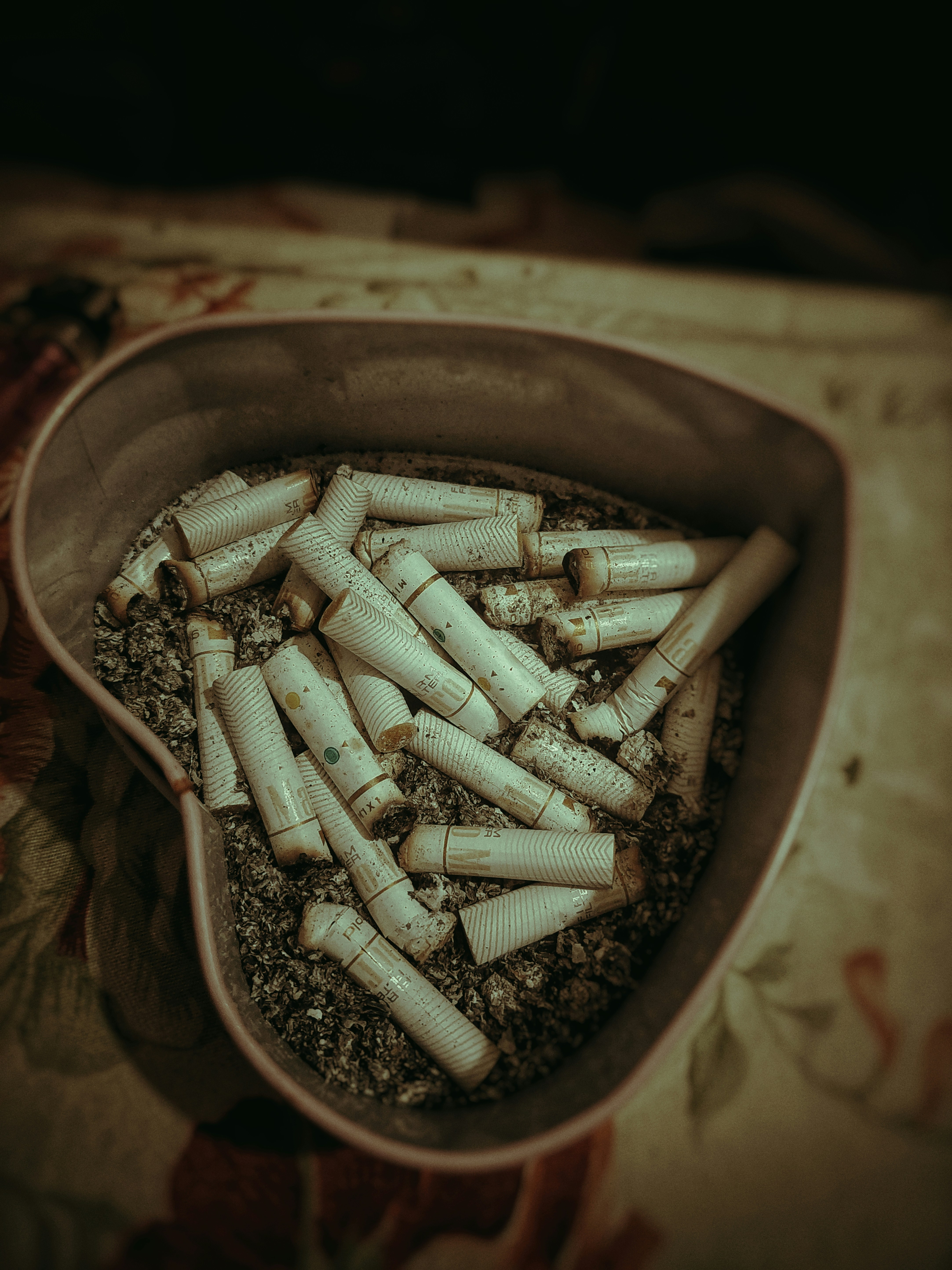 a container of cigarettes