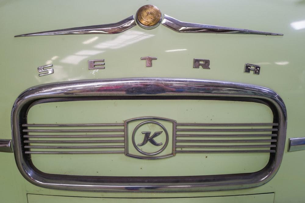 a close-up of a car's front bumper