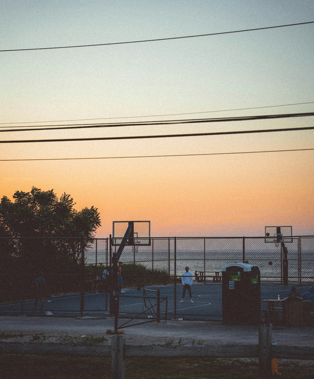 a person standing on a bridge